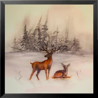FRAMED Deer by Ed Capeau Art Painting Reproduction