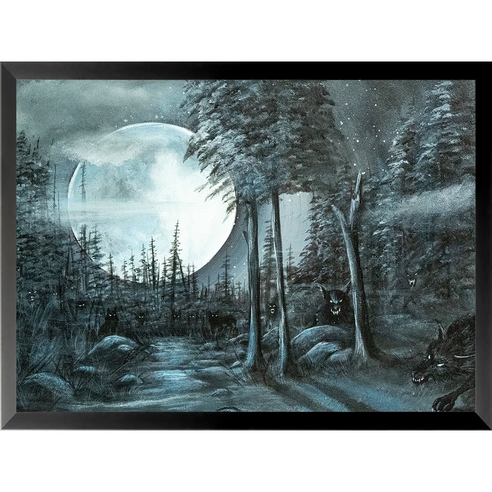 FRAMED Wolf Pack by Ed Capeau Art Painting Reproduction