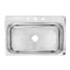 preview thumbnail 2 of 2, Graham Drop-In Crafted Stainless Steel 33 in. Single Bowl Kitchen Sink - 33 L X 22 W - 33 L X 22 W