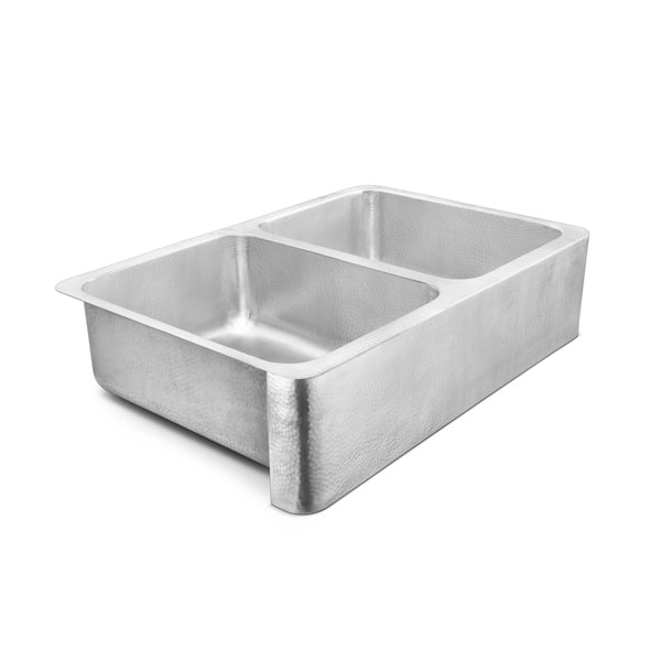 slide 4 of 6, Anning Farmhouse Apron-Front Crafted Stainless Steel 32 in. Single Bowl Kitchen Sink - 32 L X 21.5 W - 32 L X 21.5 W Brushed Stainless Steel