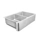 preview thumbnail 4 of 4, Anning Farmhouse Apron-Front Crafted Stainless Steel 32 in. Single Bowl Kitchen Sink - 32 L X 21.5 W - 32 L X 21.5 W Brushed Stainless Steel