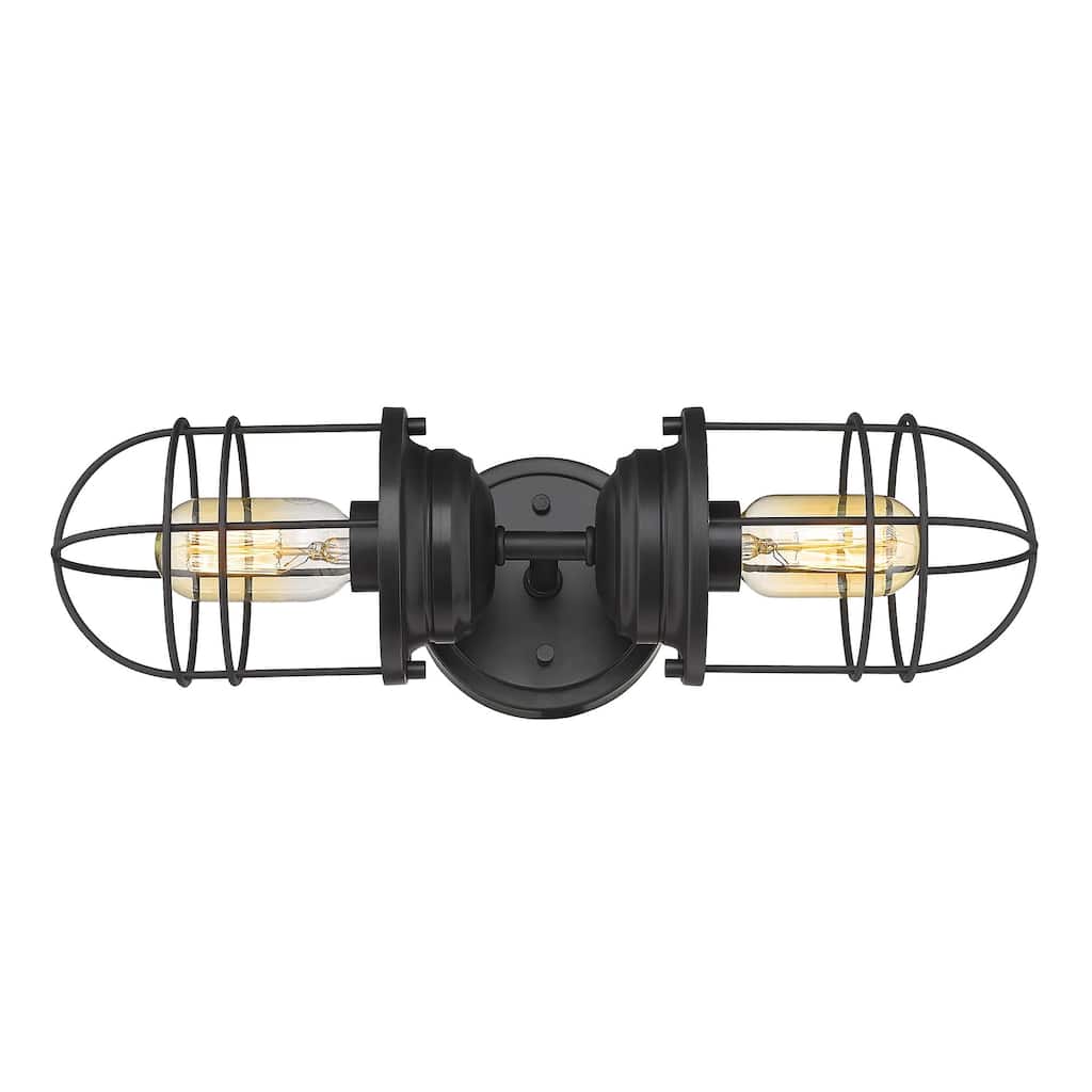 Carbon Loft Zadic 2-light Wall Sconce