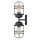 preview thumbnail 3 of 9, Carbon Loft Zadic 2-light Wall Sconce