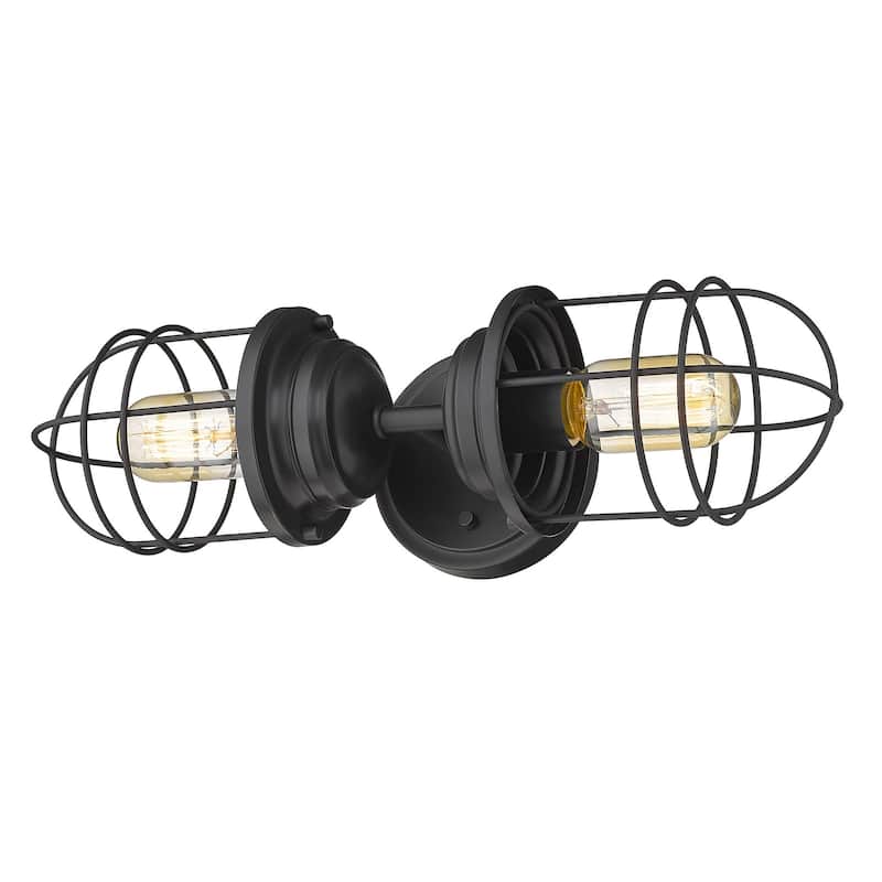 Carbon Loft Zadic 2-light Wall Sconce