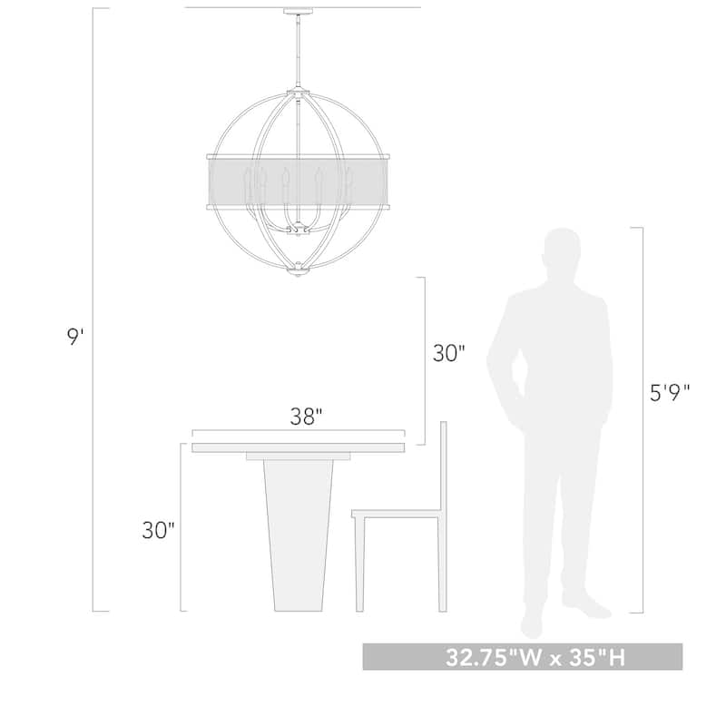 Colson 9 Light Chandelier