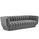 preview thumbnail 16 of 22, Entertain Vertical Channel Tufted Performance Velvet Sofa and 2 Armchair