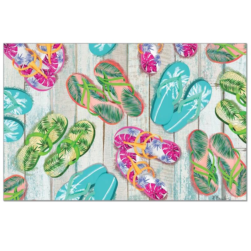 Paper Placemats Set of 24 - Pompano Flip Flops