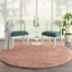 preview thumbnail 17 of 22, Nourison Malibu Shag Area Rug 6'7" Round - Blush