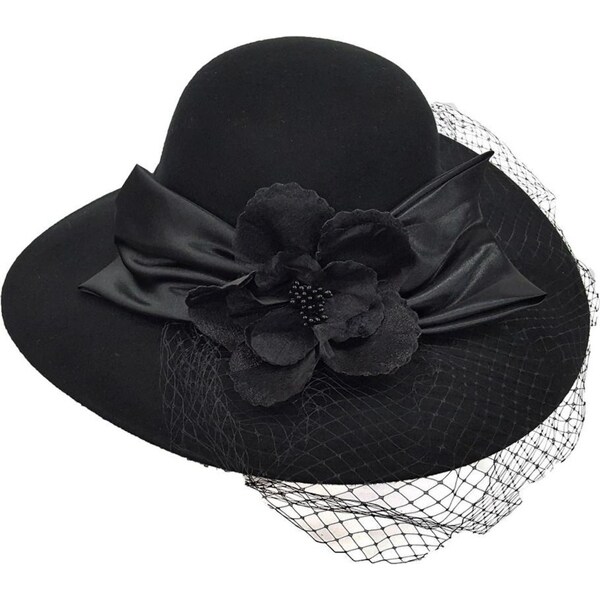 black formal hat