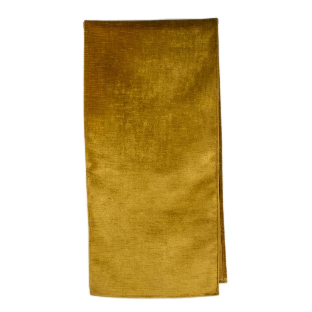 Olivia Quido Coventry Tailored Velvet Luxury Table Runner