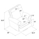 preview thumbnail 20 of 22, Avenue Greene Hadley Swivel Gliding Recliner - N/A