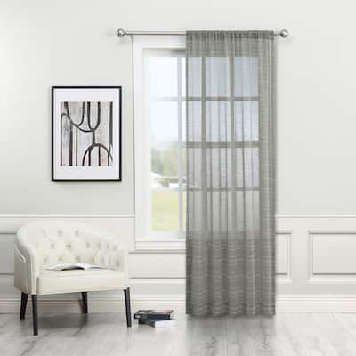 Castor Sheer Rod Pocket Curtain Panel