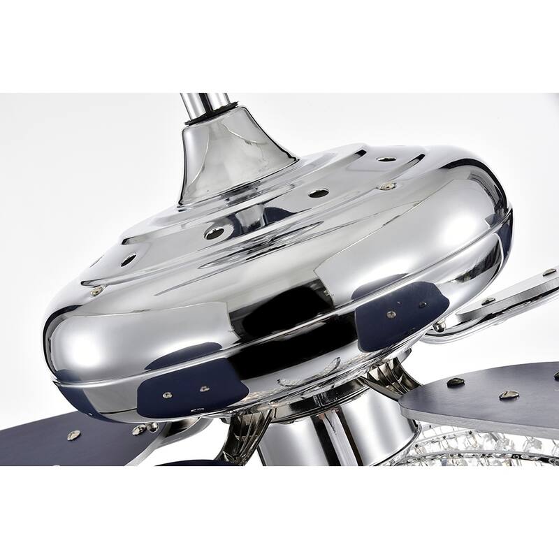 Silver Orchid McAvoy Chrome 5 Blade Ceiling Fan