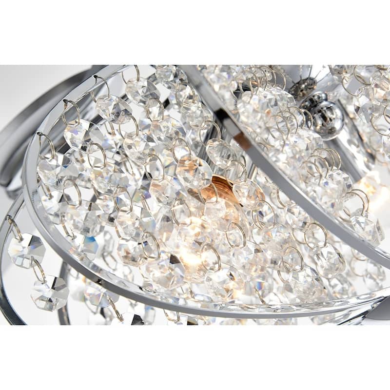 Silver Orchid McAvoy Chrome 5 Blade Ceiling Fan