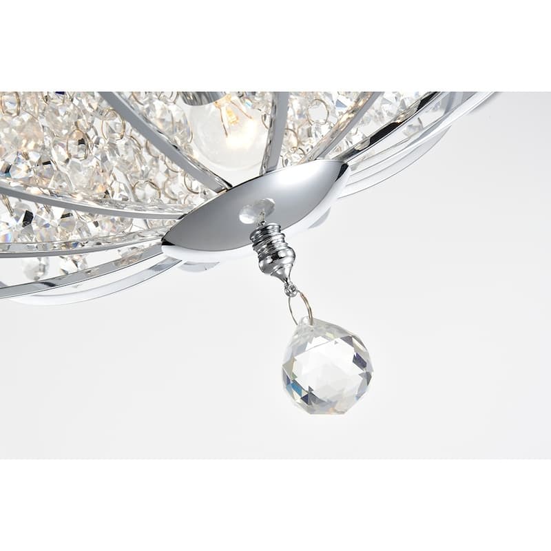 Silver Orchid McAvoy Chrome 5 Blade Ceiling Fan