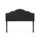 preview thumbnail 22 of 26, Cordeaux Contemporary Upholstered Headboard by Christopher Knight Home Black - Queen