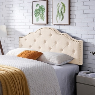 Burton Tall Contemporary Upholstered Floor-standing Statement Headboard ...