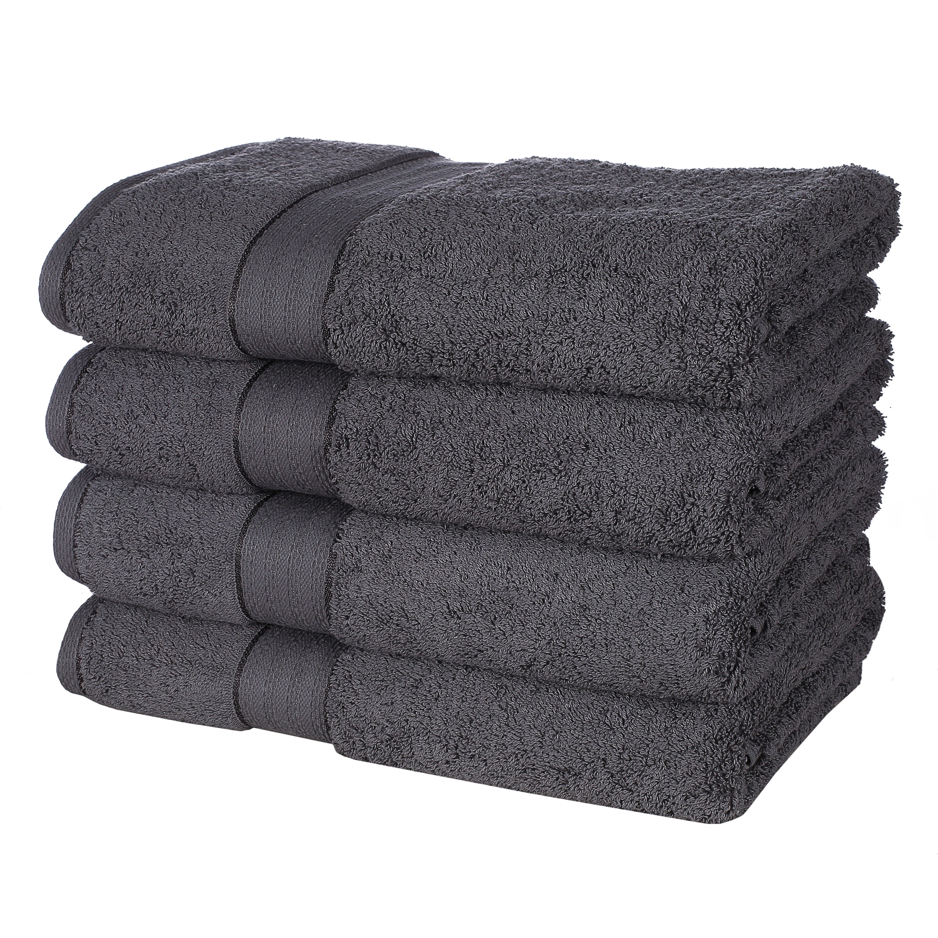 Glamburg 700 GSM 4-Pack Bath Towel Set - 100% Combed Cotton - 4