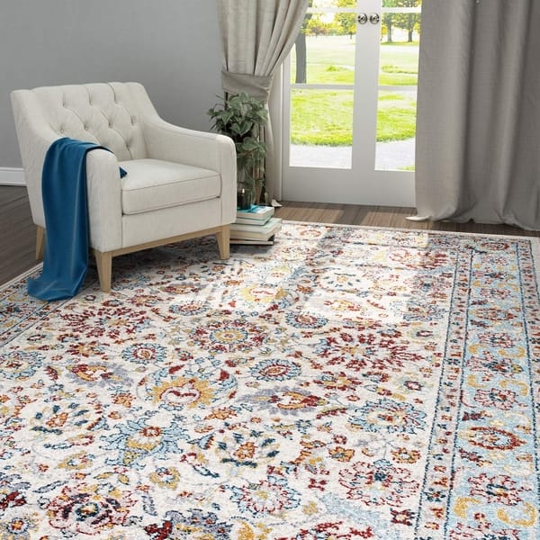 5 X7 Vintage Shabby Chic Area Rug For Living Room Kitchen 5 X7 Vintage Shabby Chic Area Rug