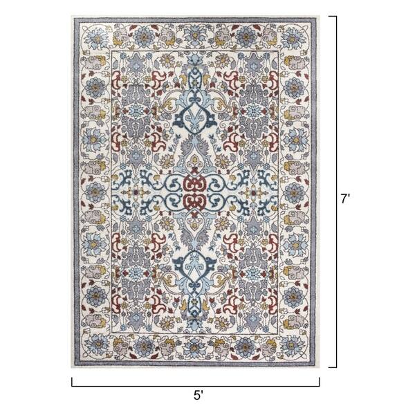 Shop 5 X7 Vintage Shabby Chic Area Rug For Living Room Kitchen