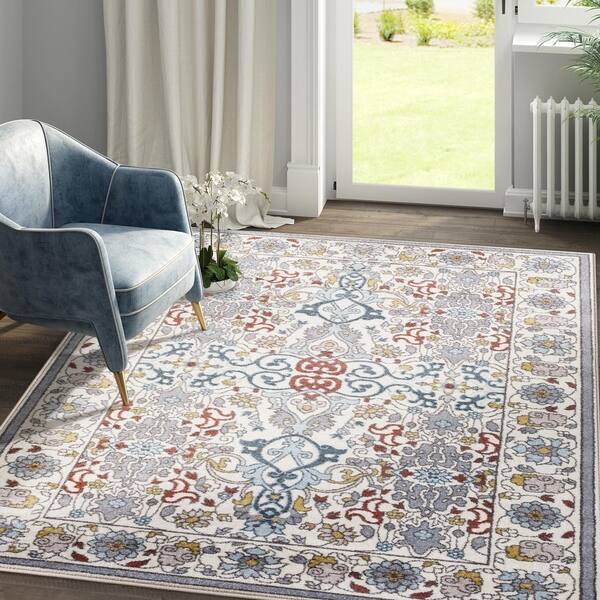 5 X7 Vintage Shabby Chic Area Rug For Living Room Kitchen 5 X7 Vintage Shabby Chic Area Rug