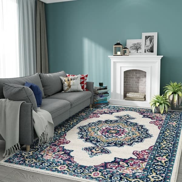 5 X7 Vintage Shabby Chic Area Rug For Living Room Kitchen 5 X7 Vintage Shabby Chic Area Rug