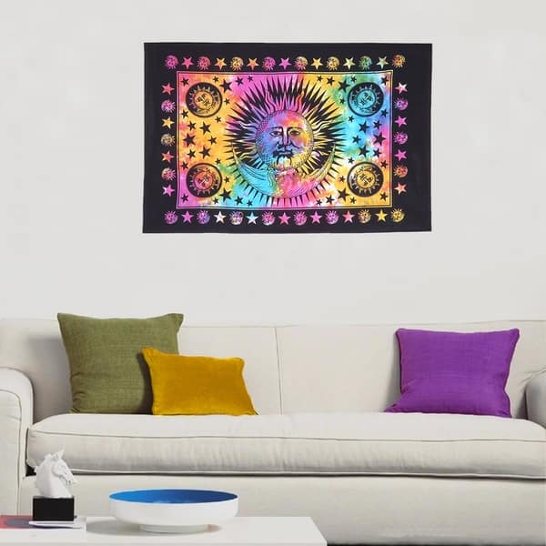 Shop Tie Dye Peace Tapestry Hippie Boho Wall Hanging Room Decor