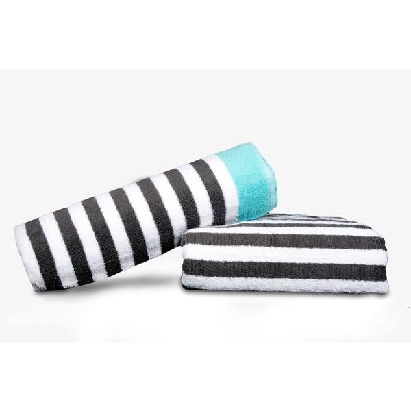 Cotton Cabana Stripe Standard Size Towel/ Chaise Lounge Chair Cover