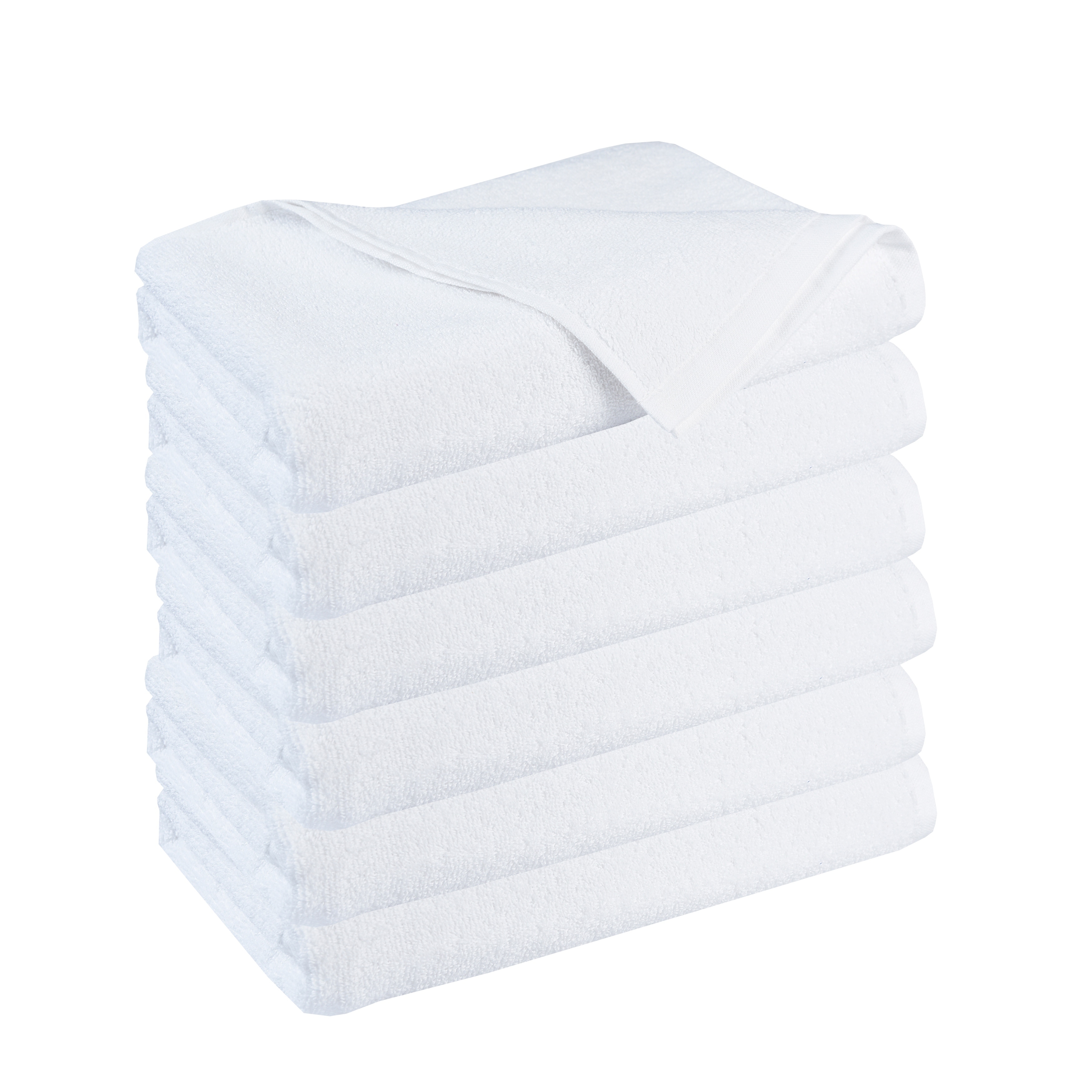 12 Pieces White Heavy Weighted Bath Towel Size 24x48 - Bath Towels