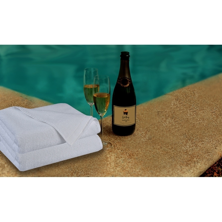 Glamburg 6 Pack Bath Towels 24x48 100% Cotton for Hotel Spa Gym