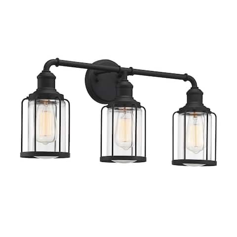 Quoizel Ludlow Earth Black 3-light Bath Light