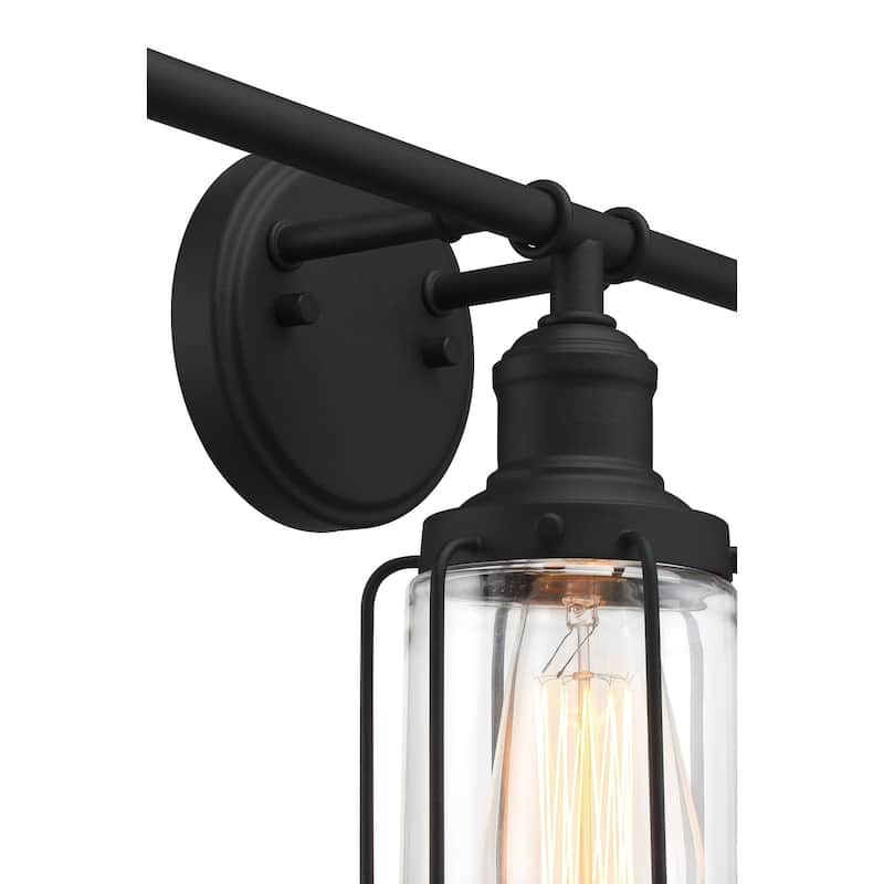 Carbon Loft Sisney Black 4-light Bath Light
