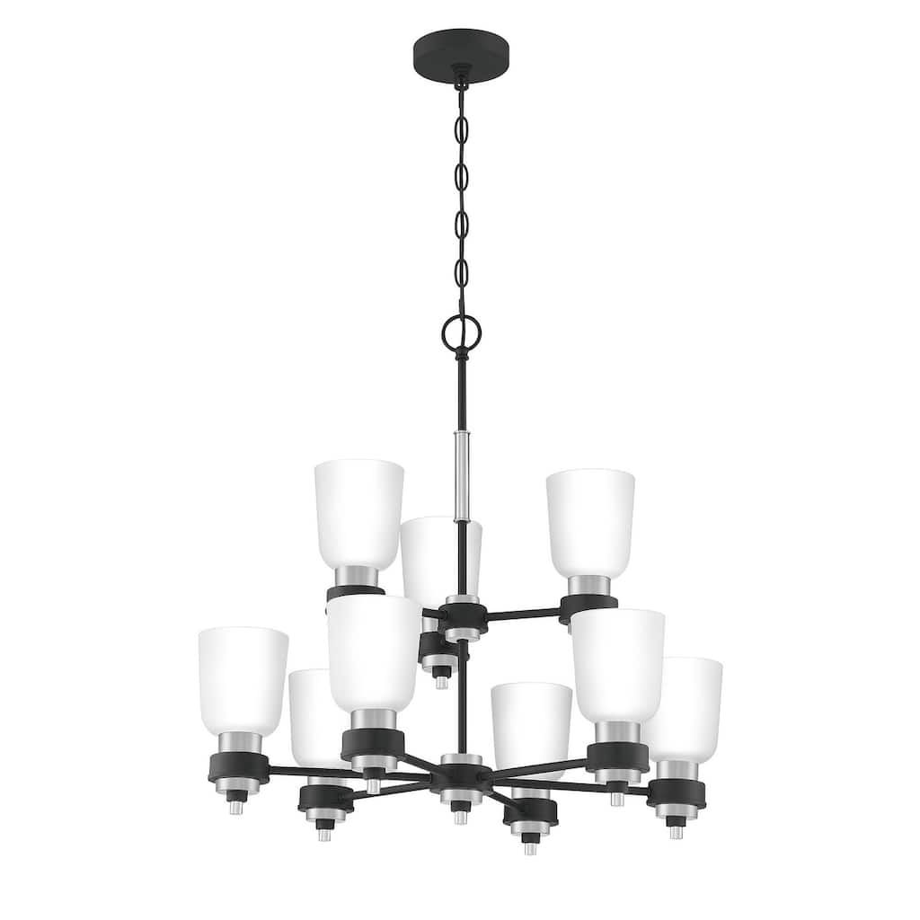 Quoizel Conrad Brushed Nickel 9-light Chandelier
