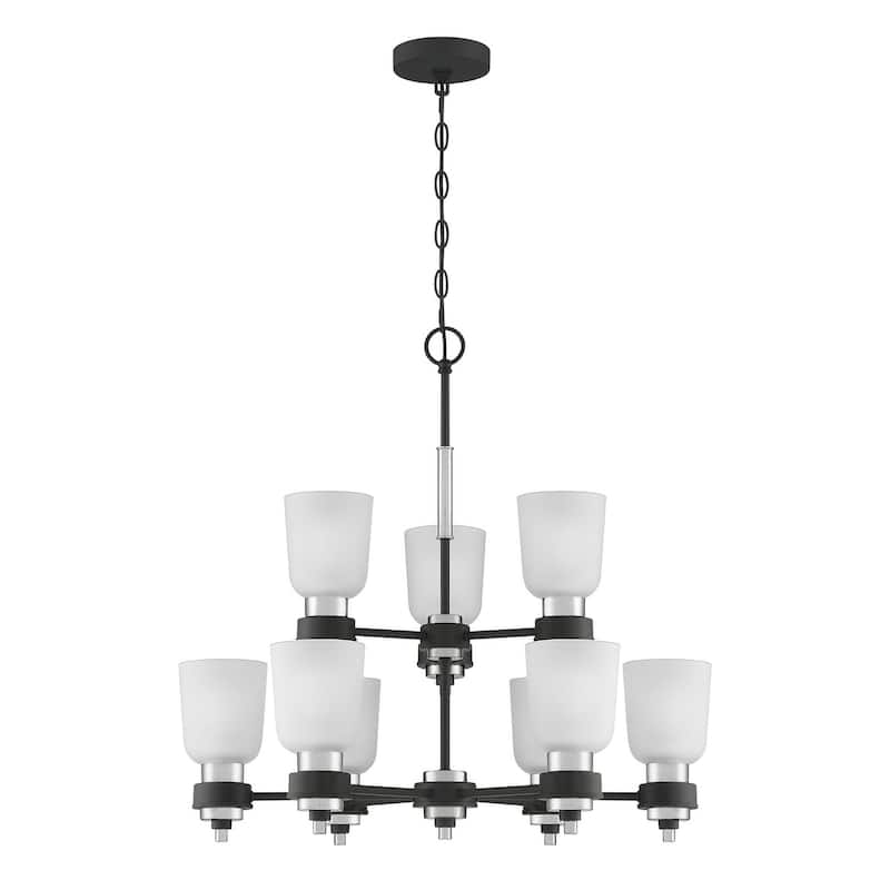 Quoizel Conrad Brushed Nickel 9-light Chandelier
