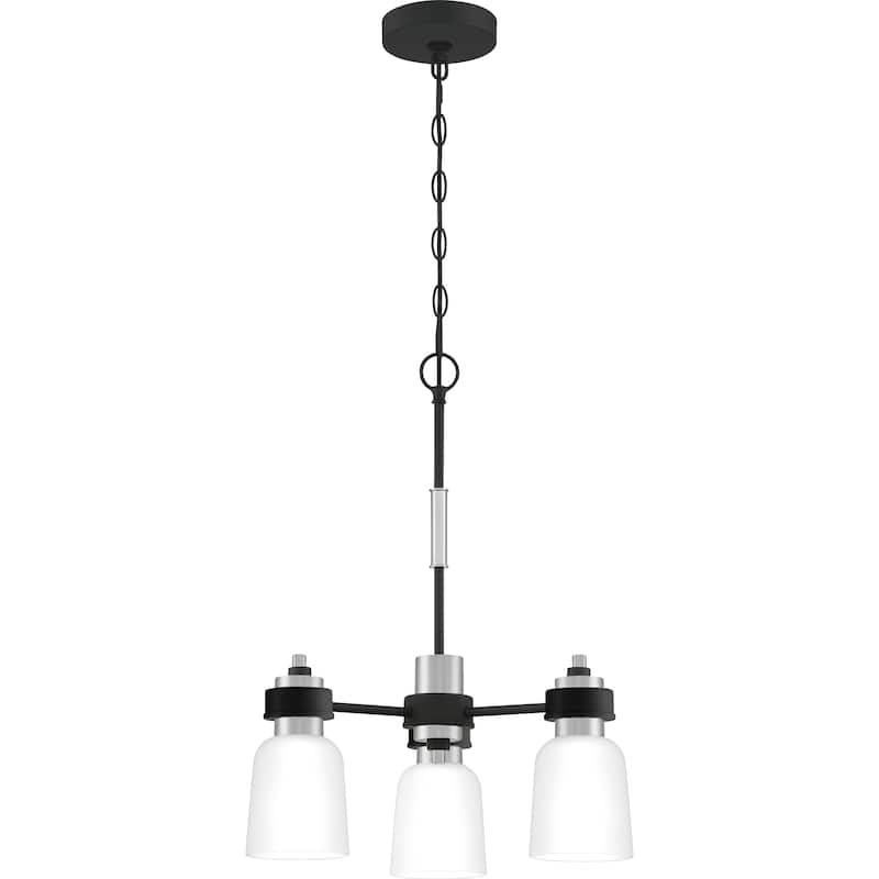 Quoizel Conrad Brushed Nickel 3-light Chandelier