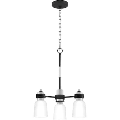 Quoizel Conrad Brushed Nickel 3-light Chandelier
