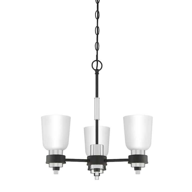 Quoizel Conrad Brushed Nickel 3-light Chandelier