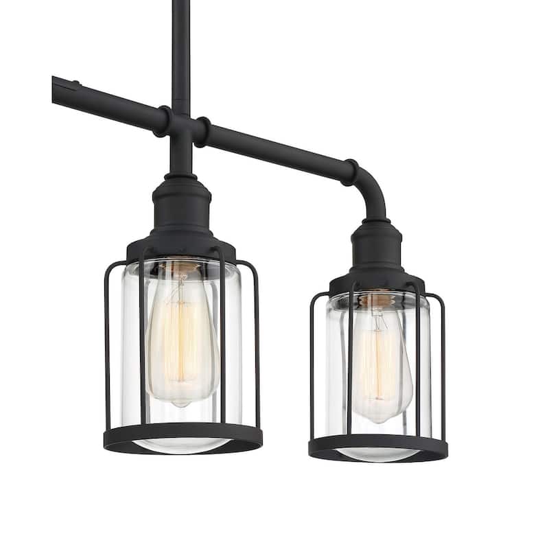 Quoizel Ludlow Earth Black 4-light Island Chandelier