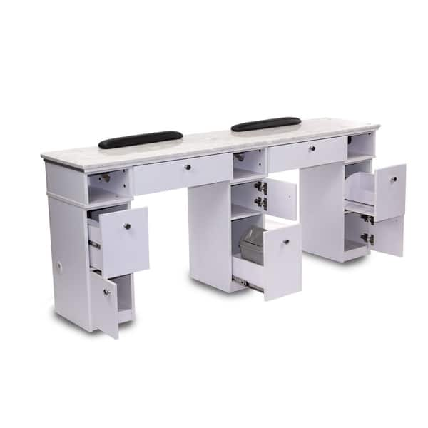 Shop Mayakoba Sonoma Double Manicure Table Nail Station Salon