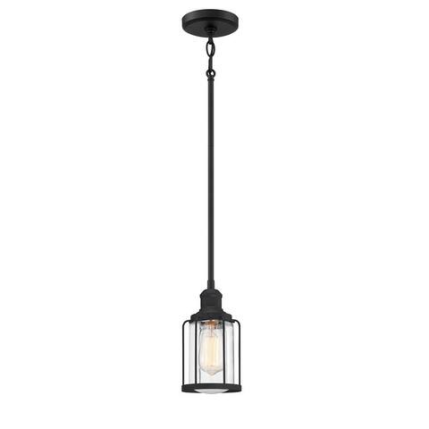 Quoizel Ludlow Earth Black 1-light Mini Pendant
