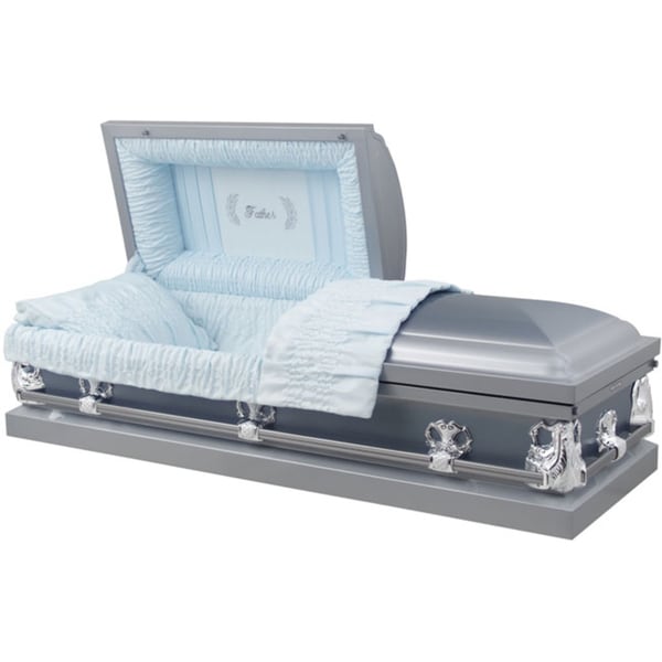 'Dad Remembered' 18 gauge Steel Casket Star Legacy Funeral Network Caskets