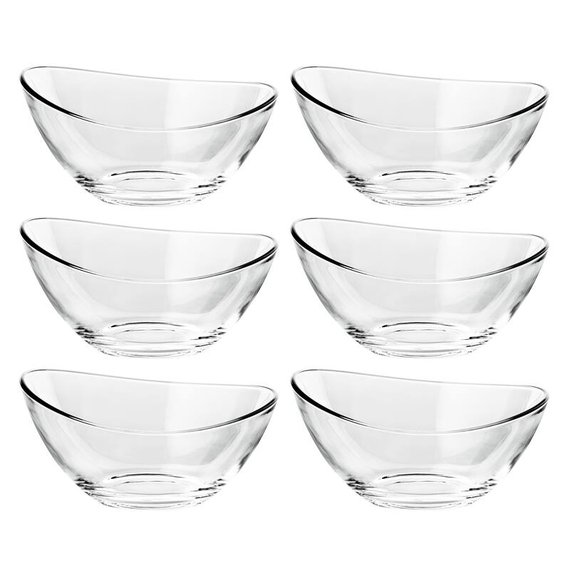 Majestic Gifts Inc. European Glass Dessert BowlsSet of 64"D Bed