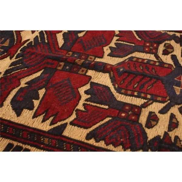 Hand Knotted Tajik Caucasian Red Tan Wool Rug On Sale Overstock 30409087