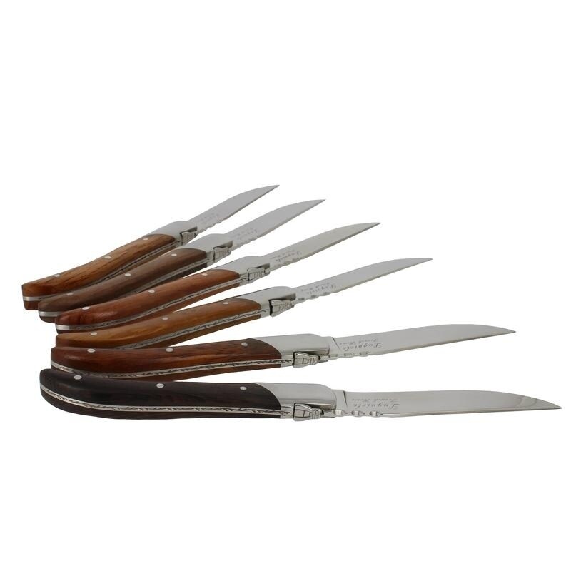 French Home Laguiole Connoisseur Olivewood Handle BBQ Steak Knives - On  Sale - Bed Bath & Beyond - 33641129