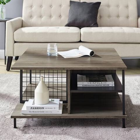 Carbon Loft 30" Multi-Shelf Coffee table