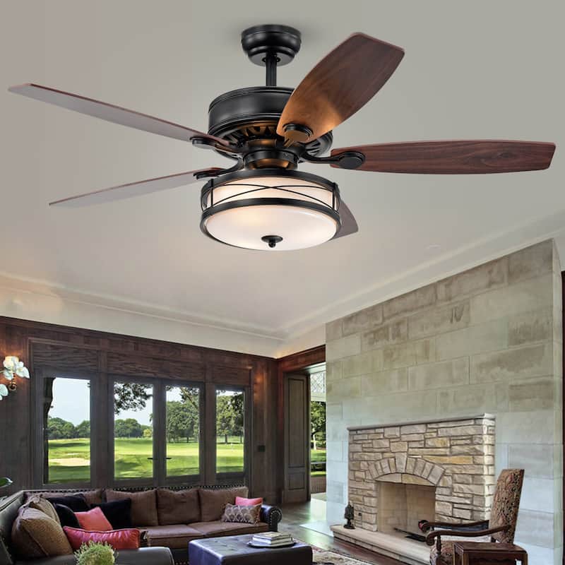 Copper Grove Maroa 52-inch Matte Black Ceiling Fan
