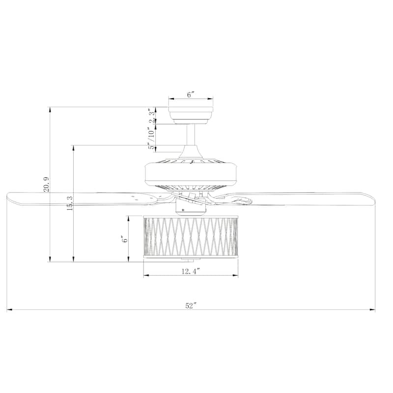 Copper Grove Vinh 52-inch Bronze Ceiling Fan