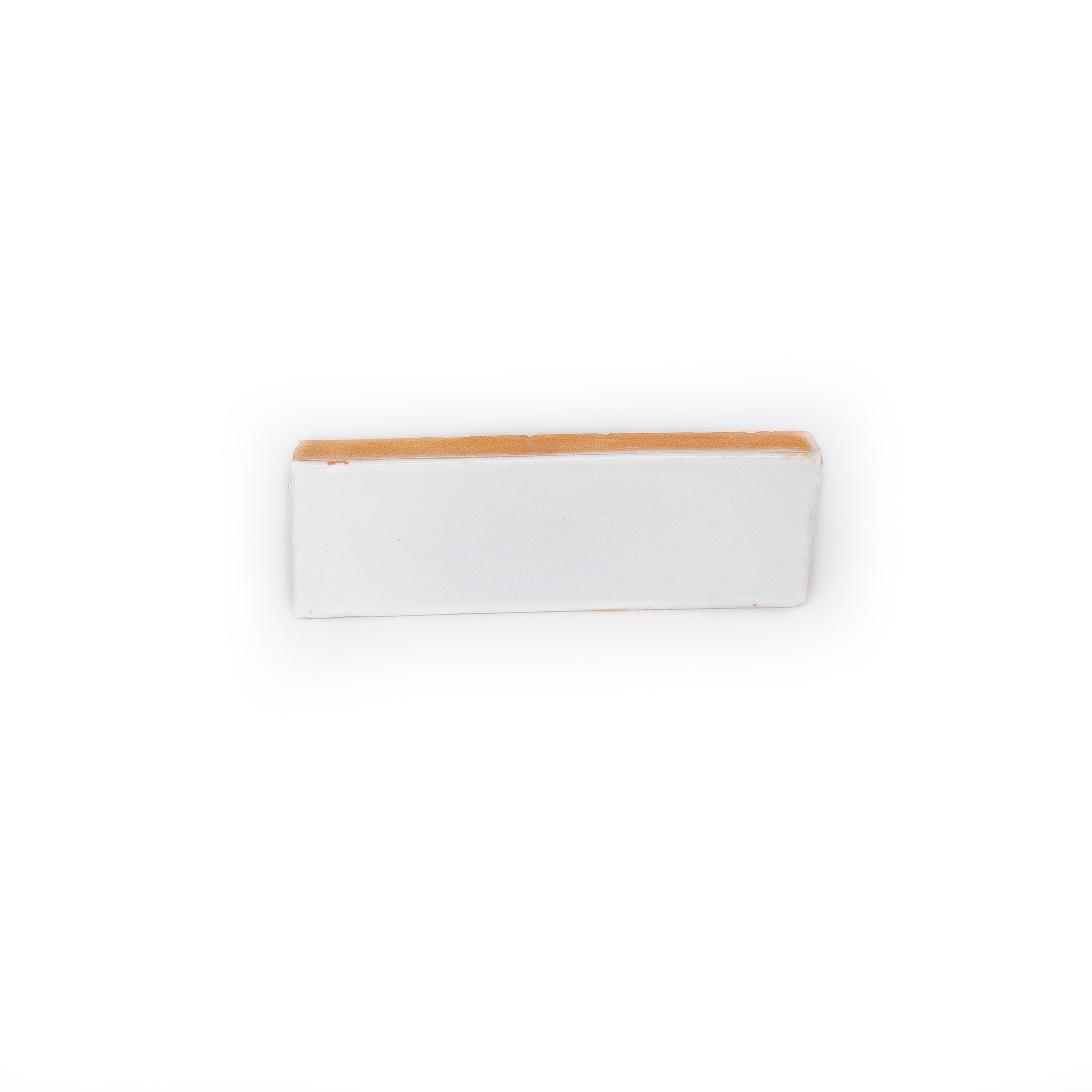 Handmade White Border Tile (Morocco)