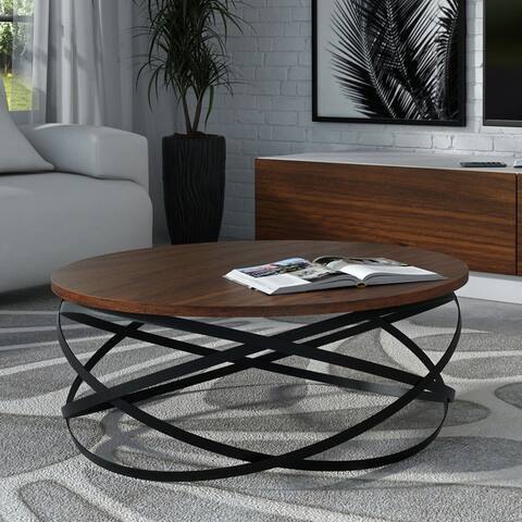 Strick & Bolton Thesleff Iron/ Wood Coffee Table