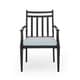 preview thumbnail 13 of 18, Delmar Outdoor Dining Chair with Cushion (Set of 2) by Christopher Knight Home - 26.10" W x 24.50" D x 36.00" H